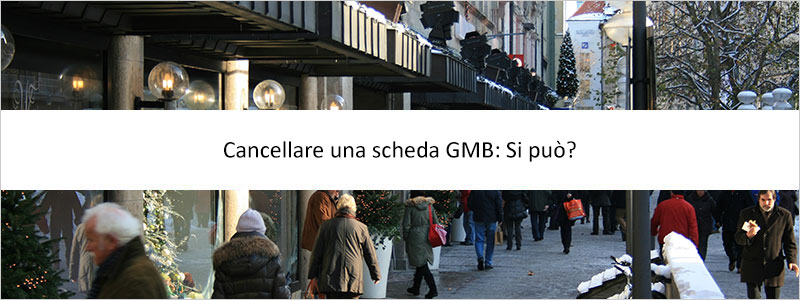 Rimuovere scheda Google My Business