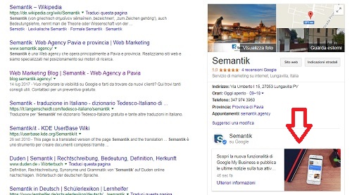 esempio di Google Post su GMB